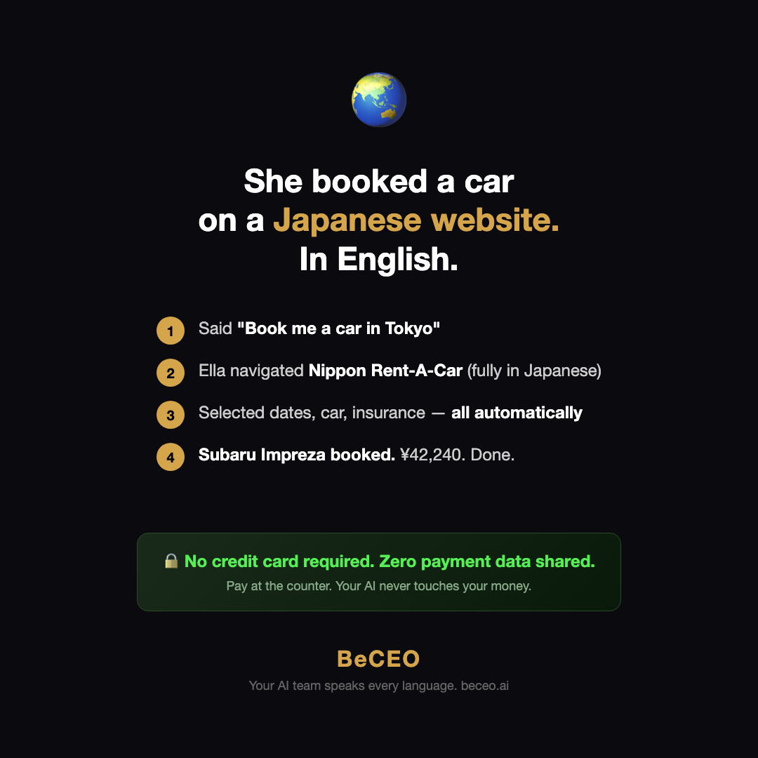 Ella car booking step 2